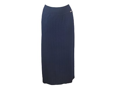 Teplá maxi sukně v tmavě modré barvě - vel.40